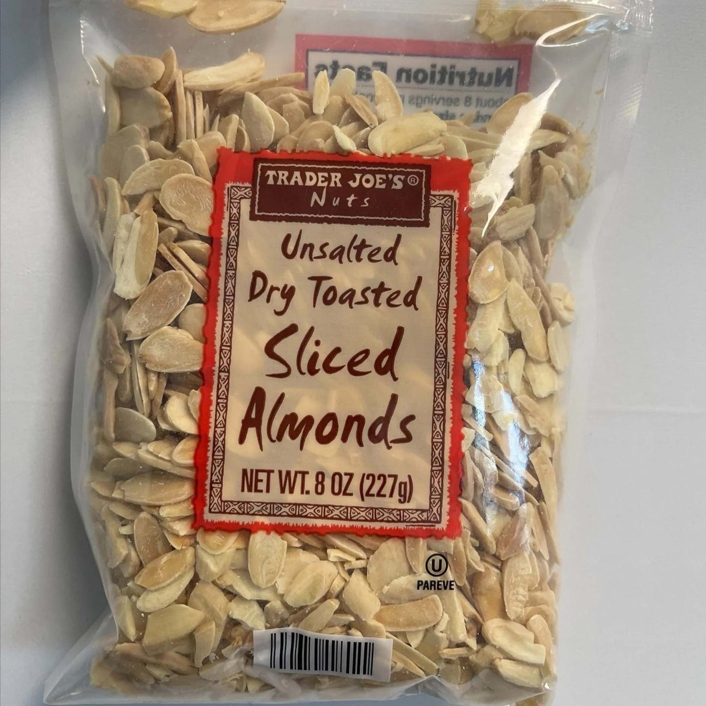 Unsalted Dry Toasted Slivered Almonds