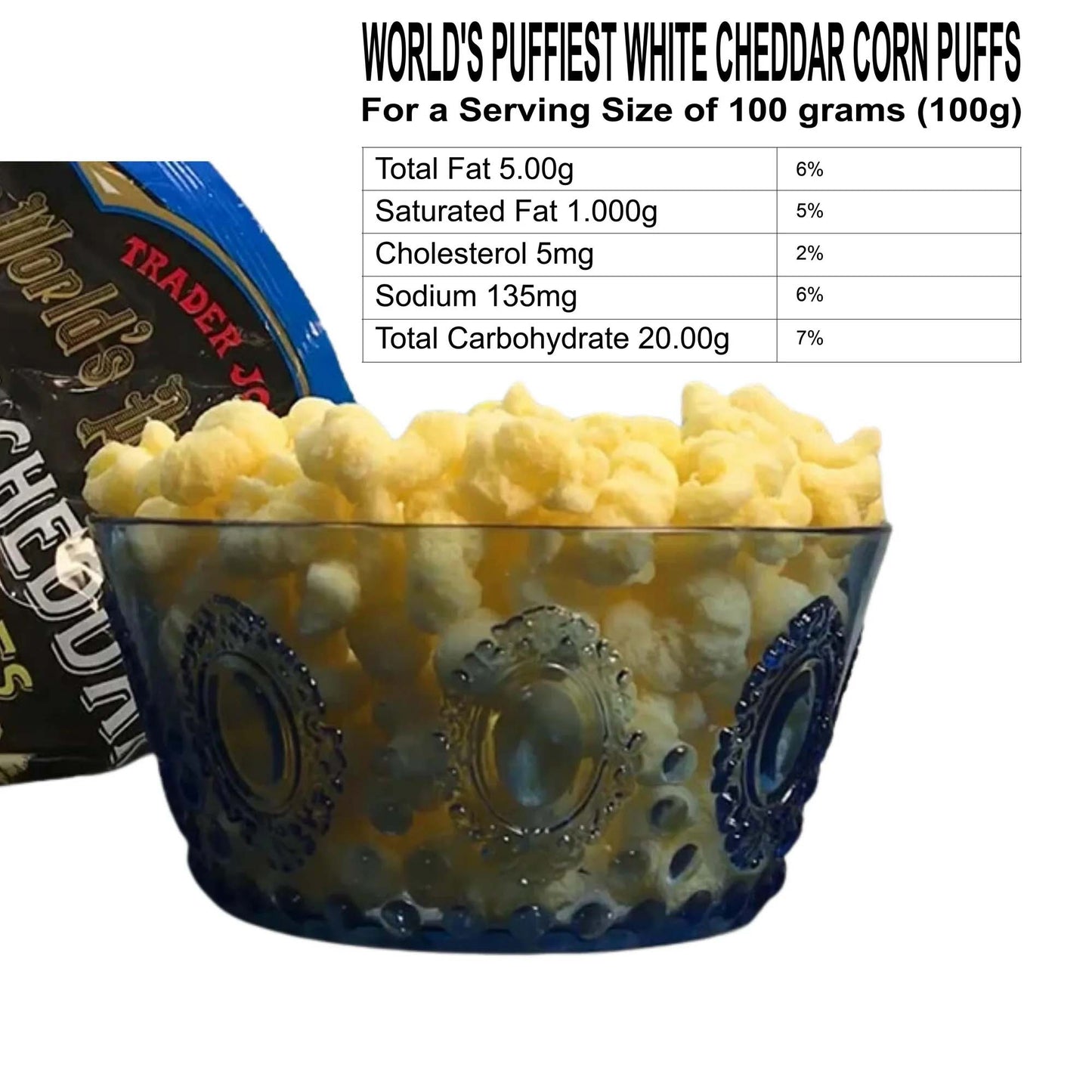 World's Puffiest White Cheddar Corn Puffs