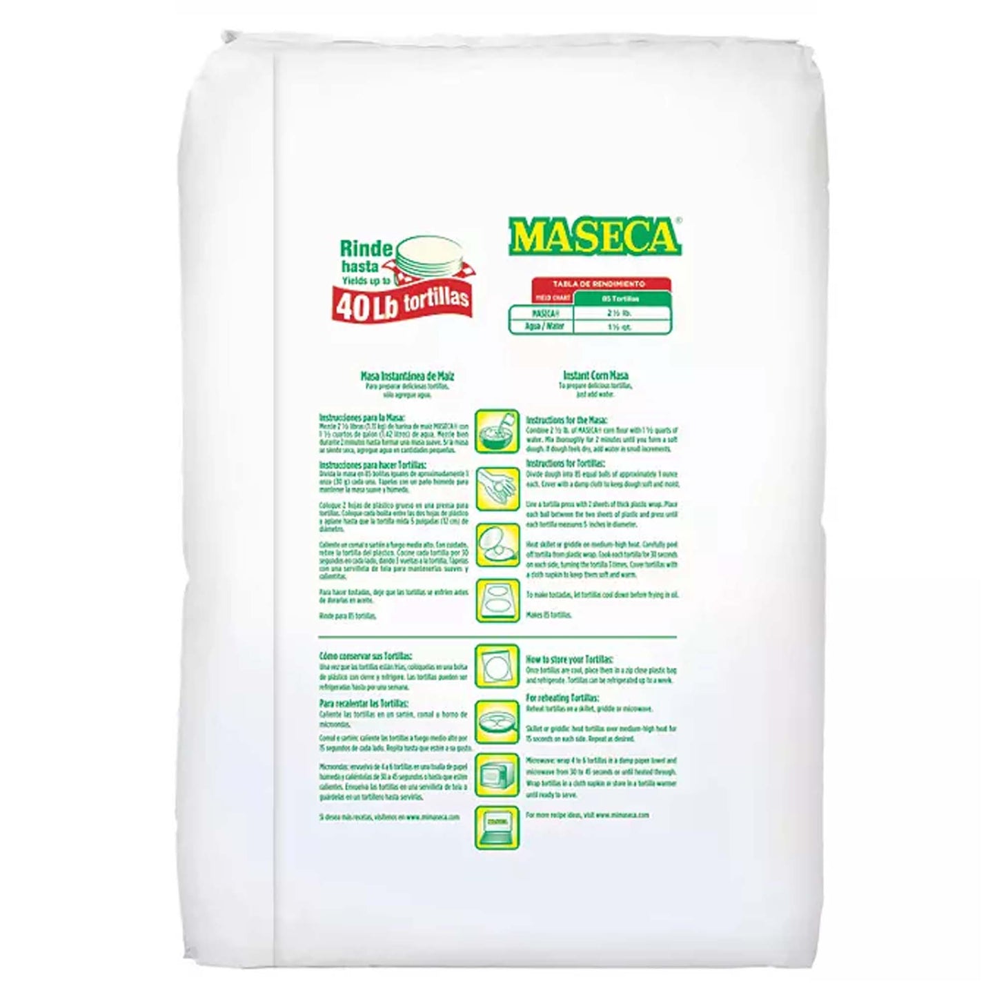 MASECA Instant Corn Masa Flour bag