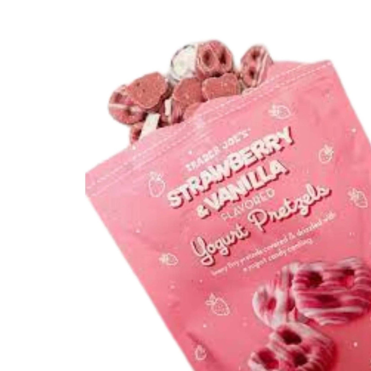 Strawberry Vanilla Yogurt Pretzels